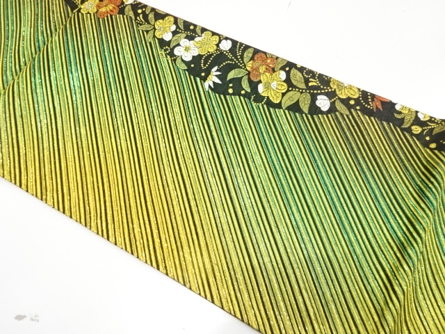 JAPANESE FUKURO OBI FOR FURISODE / WOVEN FLOWER